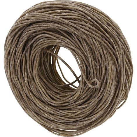 Mèche de bougie en chanvre biologique de 61 m avec cire d'abeille pure pour lampe à huile DIY (1/5)