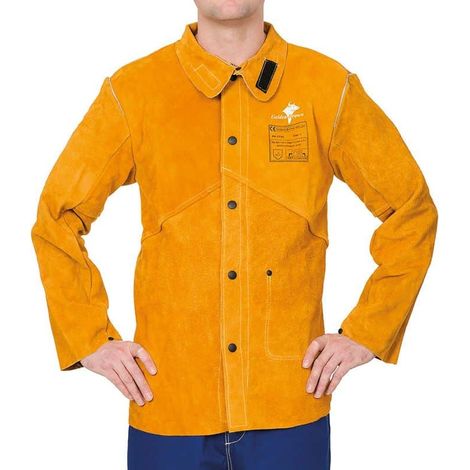 Veste de soudeur cuir jaune - WELDAS - T. M- 44-2530/76PM