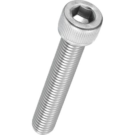 5Pcs Vis à Tête Cylindrique à Six Pans Creux M10-1.5 x 65mm Douille Allen Entièrement Filetée en Acier Inoxydable 304 pour Moteur Électrique, Impression 3D, Argenté (1/5)