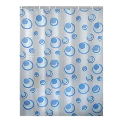 TENDA DOCCIA IN PEVA 'ORBITA' 180x200 cm Azzurro - GEDY