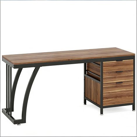 Bureau design élégant,bureau informatique,espace de travail étendu (table uniquement)