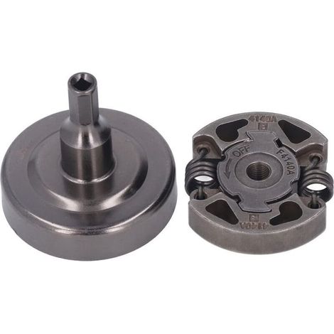 Accessoire pour débroussailleuse Kit d'embrayage et cloche d'embrayage pour Stihl FS38 FS40 FS45 FS50 FS55 FS70 et autres séries, pignon accessoire de débroussailleuse avec pièces de rechange pour le (1/4)