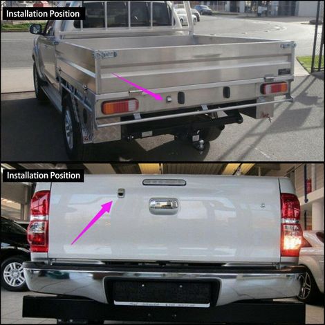 3X para Toyota Hilux AN120 AN130 2010-2018 Cámara de visión trasera para automóvil, cámara de respaldo, cámara de estacionamiento de reversa, cámara de portón trasero A (1/5)
