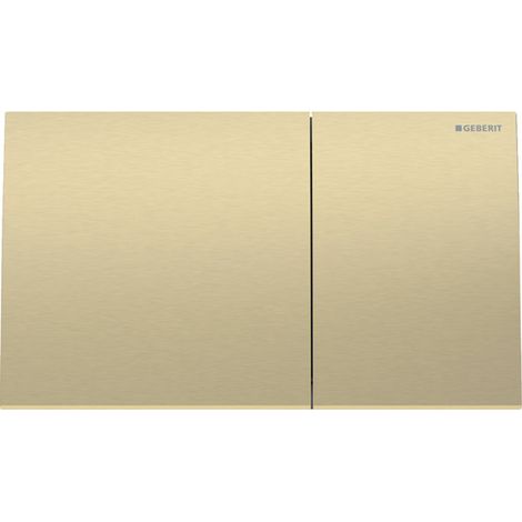 Placca Geberit Sigma70 Square Ottone Spazzolato Doppio Tasto 115.622.QF.1 Ottone spazzolato
