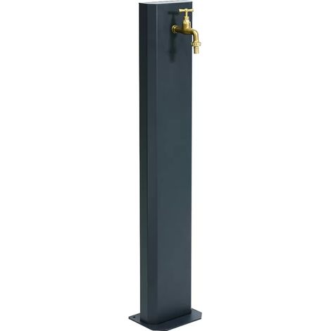 Fontana da giardino antracite 100 cm senza base (1/5)