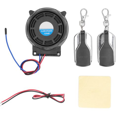 GARRYFIZH Système d'alarme de sécurité moto antivol 2 télécommande 12V étanche universel pour motos (1/5)