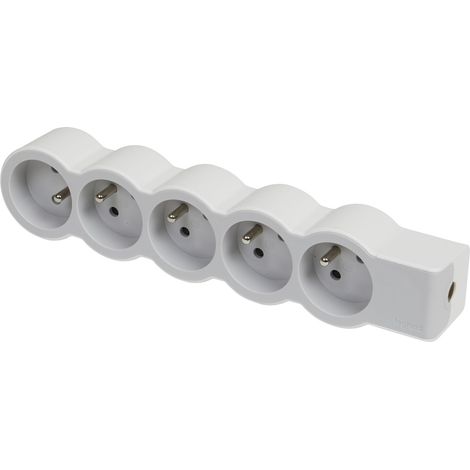 Multiprise À Câbler Compact, 5 Prises Blanc Legrand