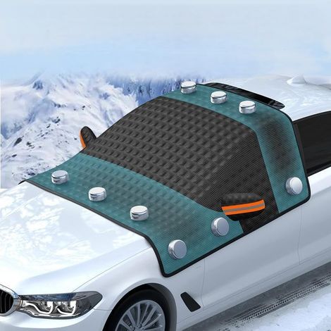 Housses de pare-brise de voiture Bouclier anti-neige Imperméable à l’eau Hiver Auvent extérieur Pare-soleil Demi-protecteur Couverture de fenêtre (1/5)