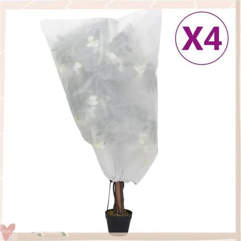 364864 Housses de protection pour plantes avec cordon de serrage 4 pcs (1/5)