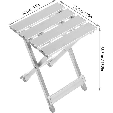 Chaise pliable en acier inoxydable portable pour pêche et camping extérieur (1/5)