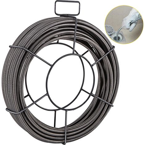 Câble de nettoyage de canalisations, 5 à 10 cm, 0,3 mm, pour une utilisation pratique dans l'entretien, la réparation et le bricolage.-AquaForge