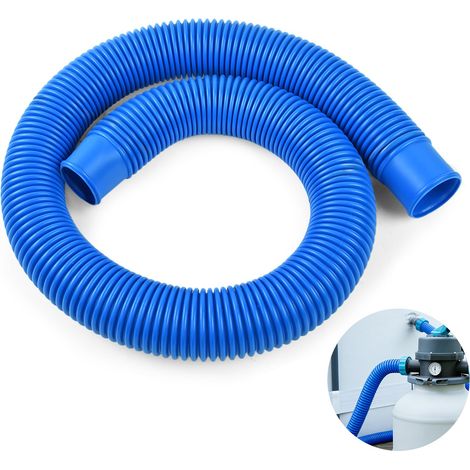Tuyau Piscine 38mm 1m, Tuyau de Rechange pour Piscine, Tuyau pour Piscine, Tuyaux de Rechange pour Piscines Hors Sol, Tuyau Pompe Piscine - bleu (1/5)