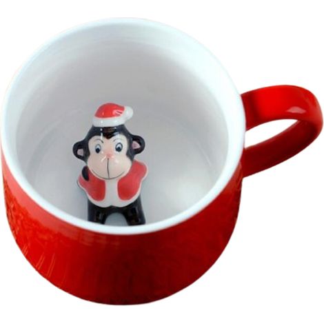 Tasse À Café - Tasse En Céramique À Motif De Noël - Pour Boissons Chaudes - 1 Pièce (1/5)