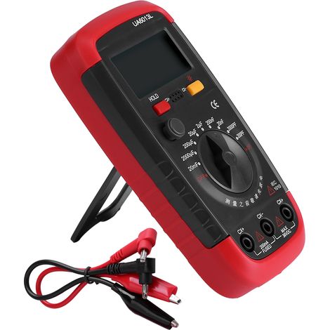Testeur de condensateur numérique UYIGAO 6013L, mesureur de capacité à pile avec écran LCD rétroéclairé, outil de diagnostic électronique portable (1/5)