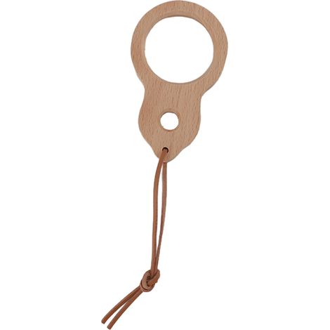 Loupe en bois compacte et robuste, verre grossissant lisse, outil polyvalent pour lecture de livres, étude et usage domestique, finition naturelle, format de poche. (1/5)