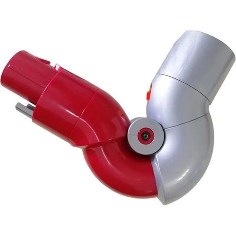 Adattatore a sgancio rapido compatibile con Dyson V12, rotazione multi-angolo fino a 90 gradi, accessorio ergonomico per aspirapolvere a bastone, rosso/grigio (1/5)