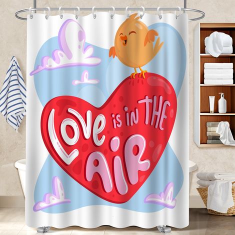 Rideau de douche 180x180 tendance voile de douche pour jeune couple emménageant (1/5)