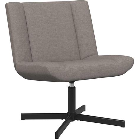 Maison Exclusive - Sedia girevole Tortora 63 x 75 x 76 cm Tessuto