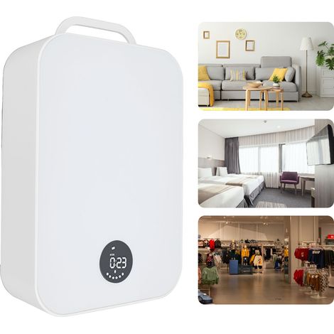 Difusor de aroma eléctrico inteligente para spas y hoteles, 150 ml, montaje en pared, enchufe británico (100–240 V), 12 W, máquina de fragancias ABS, 300 m³