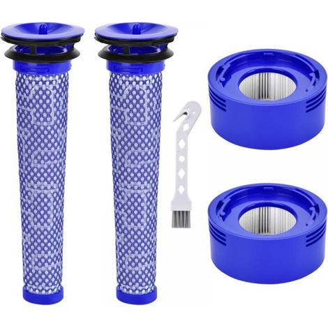 filtros, 2 filtros HEPA post-motor, 2 prefiltros lavables, para aspiradoras V7 y V8. (1/5)