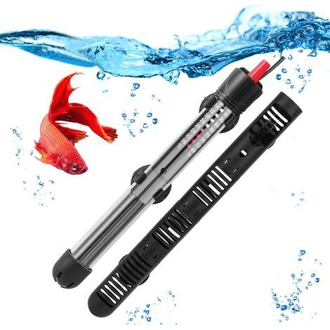 Calentador para acuario, 200 W, 30-200 L, ajustable con ventosa, para acuarios y peceras (220-240 V). (1/5)