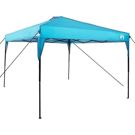Tente pare-soleil bleue, dimensions 290 x 290 x 251 cm, en tissu (1/5)