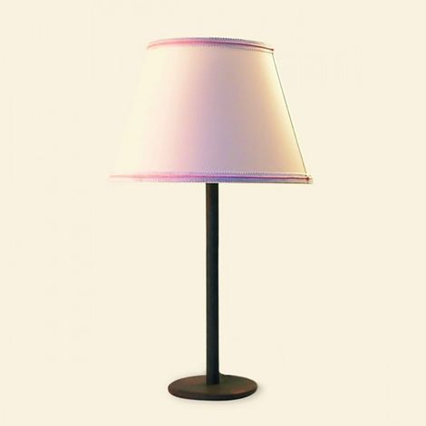 Abat-jour classica lampadari bartalini alki lg e27 led ottone tessuto lampada tavolo (1/4)