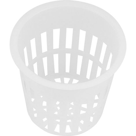 Lot de 10 paniers hydroponiques en plastique résistant et sûr pour la culture en jardin ou balcon (blanc) (1/5)