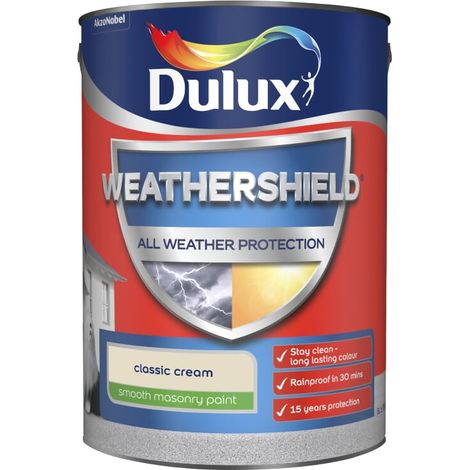 Dulux All Weather Protection Smooth Masonry - 5L - Classic Cream