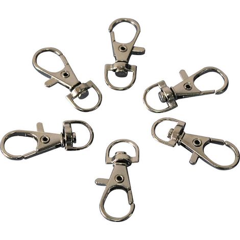 Crochets métalliques de verrouillage pour porte de cage à perroquet, pour cages à cailles en fil de fer (20 pièces) (1/4)
