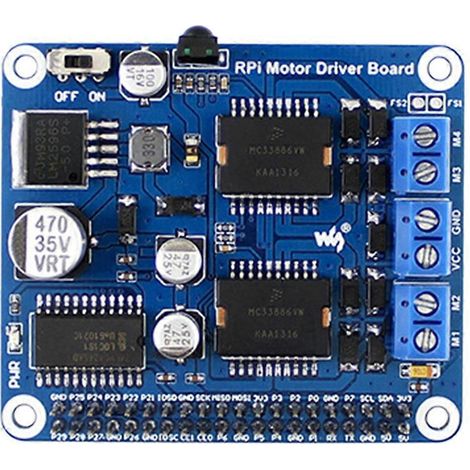 Erweiterungsplatine für RPi-Motortreiberplatine (1/5)