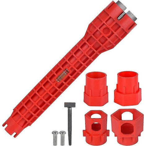Outil d'installation de robinet d'évier multifonctionnel 14 en 1, outil d'installation de robinet d'évier multifonctionnel, outil pour bouton d'évier (1/4)
