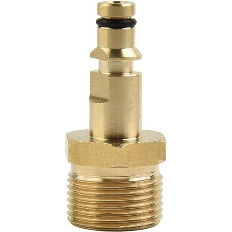 M22-Adapter für Hochdruckreiniger – Massives Messing – Schnellkupplung der K-Serie – Maximaler Druck 220 bar – Einfache Montage (1/5)