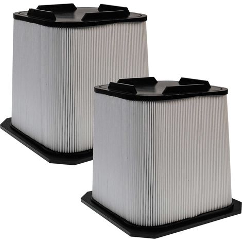 vhbw 2x Mikrofilter kompatibel mit Dustcontrol DC AirCube 1200 Luftreiniger - Luftfilter Schwarz Weiß