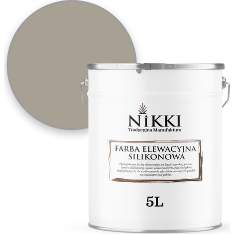 Pittura per facciate 5L grigio caldo F293 resistente ai raggi UV e all'ingiallimento