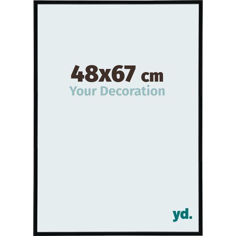 yd. - Cadre photo 48x67 - Noir Mat - Plastique - Annecy