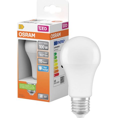 Lampadina LED Osram Star Classic A 100W Bianco Freddo E27 6500K