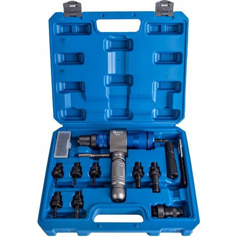 Remachadora 3 en 1 para destornillador - adaptador para tuercas remachables y remaches (10)