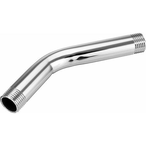 Tuyau SuppléMentaire de Bras de Douche Coudé de Rallonge de Pommeau de Douche en Acier Inoxydable de 15 Cm G1 / 2, Ensoleillé