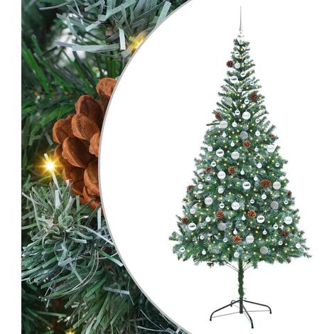 Künstlicher Weihnachtsbaum Grün 210 cm PVC und Stahl vidaXL (1/5)