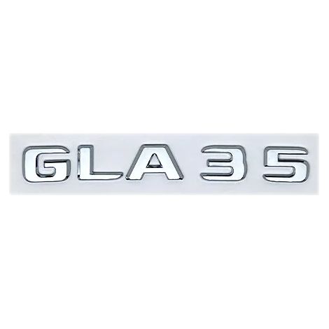 (GLA35 argent, Chine continentale) - Insigne de coffre arrière 3D en ABS, logo GLA Turbo 4matic, compatible avec Mercedes GLA35, GLA45, GLA45S, AMG et accessoires X156 (1/5)