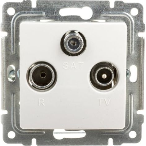 Conector de antena Vena RTV/SAT, blanco, 510476