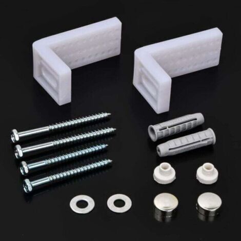 Kit di fissaggio per pavimento del WC, viti di fissaggio per WC, montaggio a pavimento del WC, kit di fissaggio per tazza del WC comprensivo di tassello di prolunga, staffa di montaggio/pezzi di ricam (1/3)