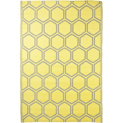 Tapis d'extérieur nid d'abeilles 182 cm