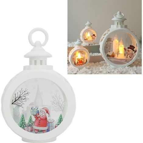 Lanterne de Noël, Lanterne Suspendue Festive à Texture Exquise Vintage, pour la décoration de fête d'ornement de Bureau (1/5)