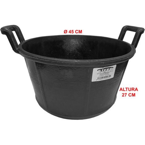 SIFER CARBONERA 30 L CAOUTCHOUC RENFORCÉ AVEC POIGNÉES 45x27cm