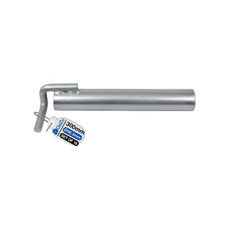 Lot de 16 Ancrage en tube d’acier galvanisé à chaud 300 mm – support échafaudage fixation poteau construction – GeZu Impex