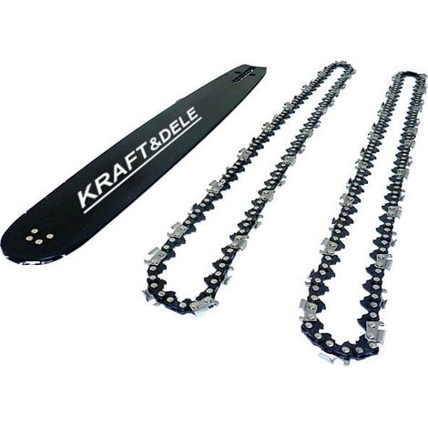 Barra guía de 38 cm (15") + 2 cadenas KD10151 (1/4)