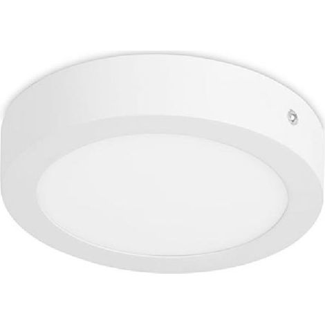 Forlight Easy - Plafón de Techo LED 18.2W y 1508lm con Luz Neutra 4000K. Diámetro 22.5cm. Estructura de Acero. Uso Interior IP23. Color Blanco