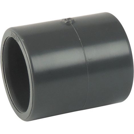 Manchon PVC pression femelle-femelle 110mm – Collage pour installations plomberie – Raccord d'évacuation durable et solide (1/2)